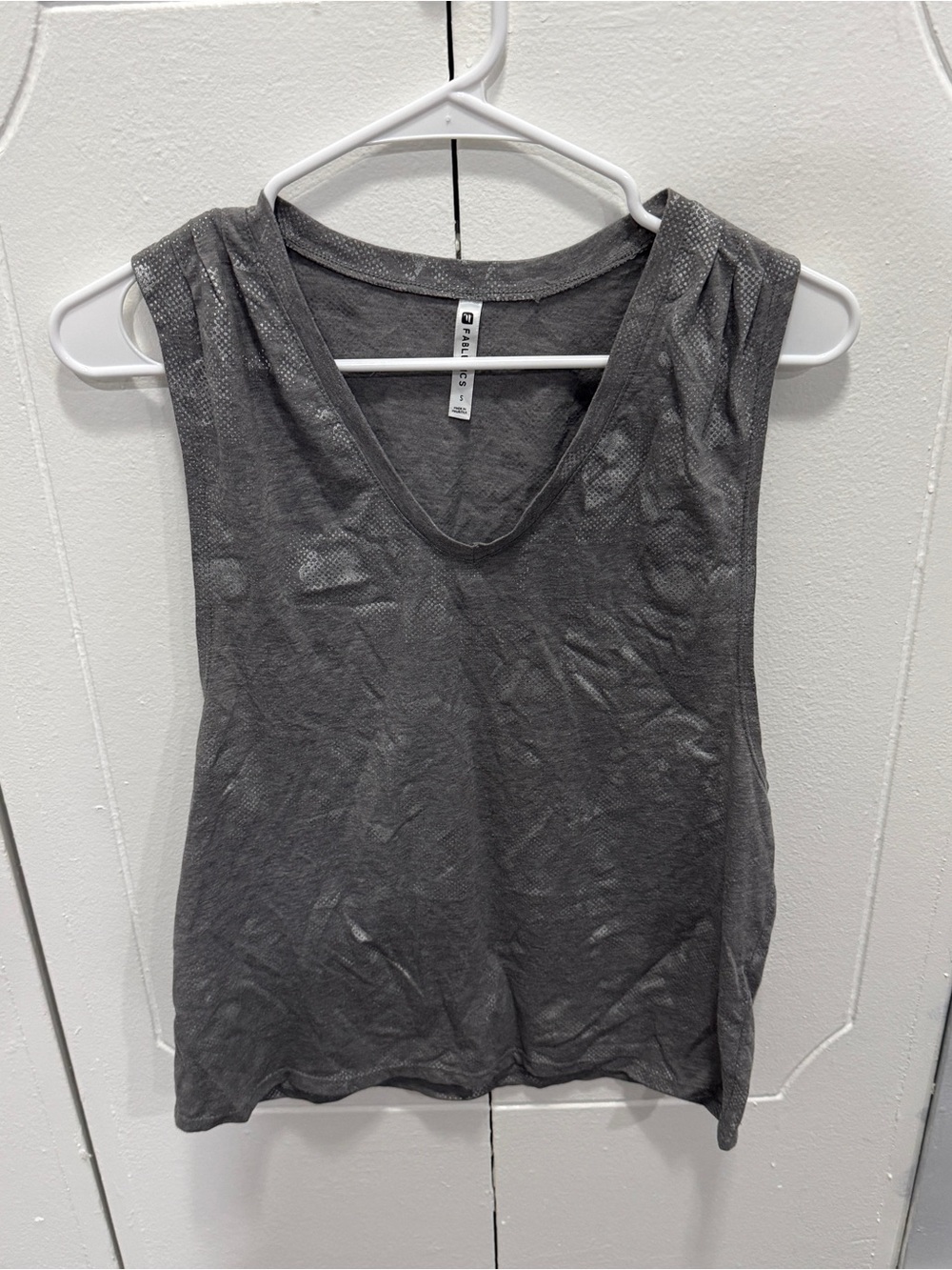 Fabletics Grey Sleeveless Tank Top
